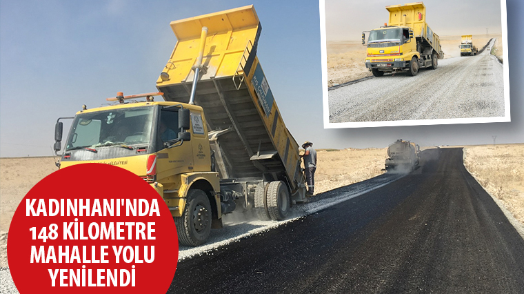 Kadınhanı’nda 148 Kilometre Mahalle Yolu Yenilendi