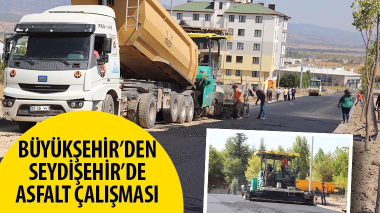 Büyükşehir’den Seydişehir’de Asfalt Çalışması