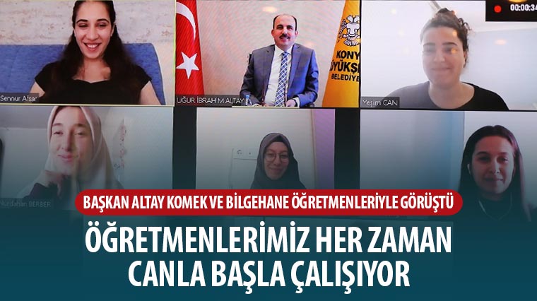 Başkan Altay KOMEK ve Bilgehane Öğretmenleriyle Görüştü