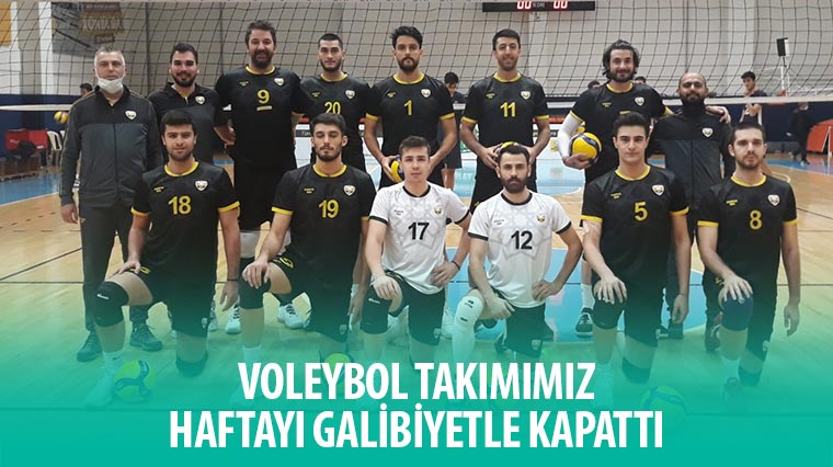 Voleybol Takımımız Haftayı Galibiyetle Kapattı