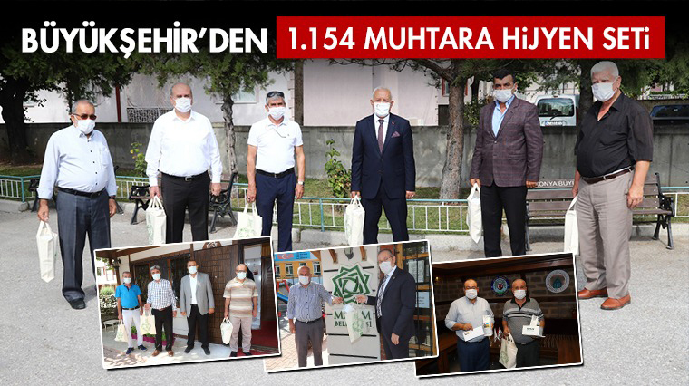 Büyükşehir’den 1.154 Muhtara Hijyen Seti