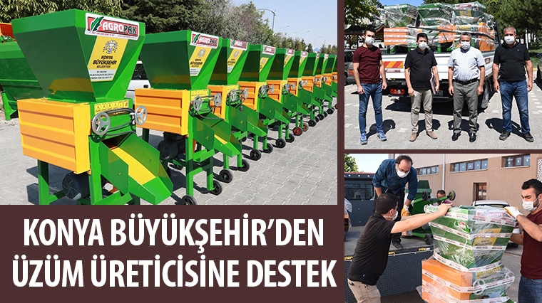 Konya Büyükşehir’den Üzüm Üreticisine Destek