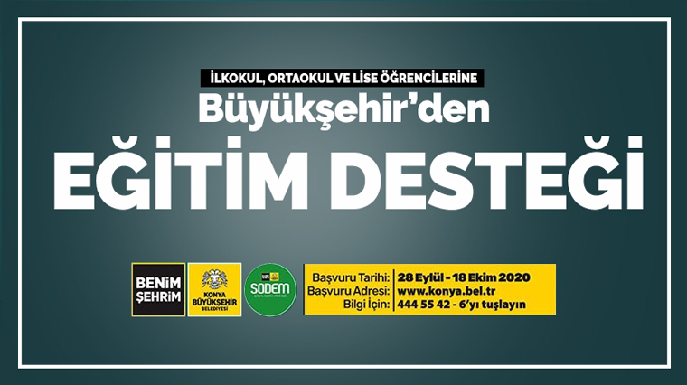 Büyükşehir’den Eğitim Desteği 