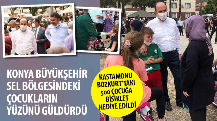 Konya Büyükşehir Sel Bölgesindeki Çocukların Yüzünü Güldürdü