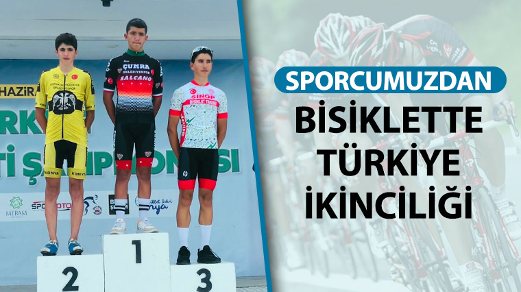 Sporcumuzdan Bisiklette Türkiye İkinciliği