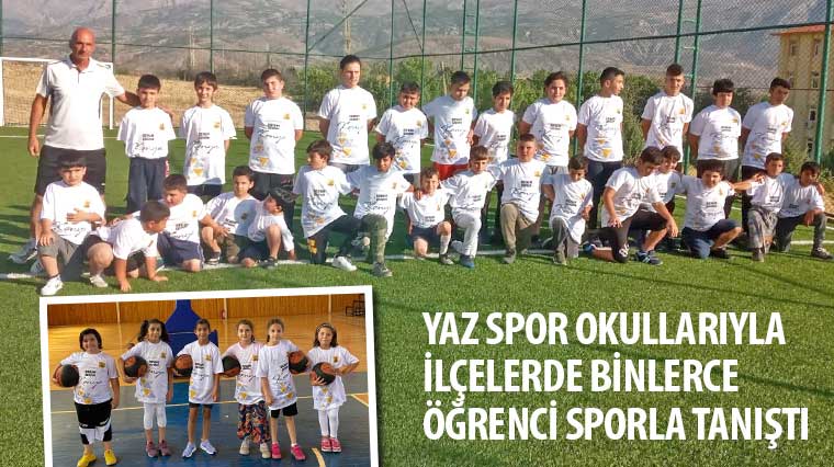 Yaz Spor Okullarıyla İlçelerde Binlerce Öğrenci Sporla Tanıştı