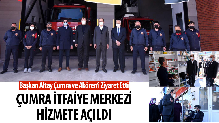 Çumra İtfaiye Merkezi Açıldı