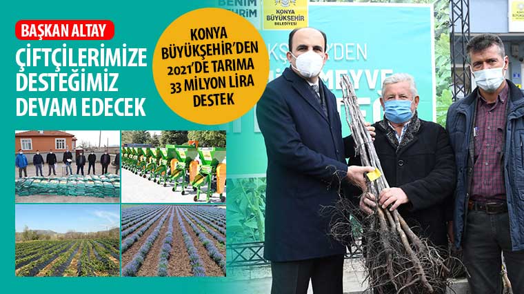 Başkan Altay: “2021’de Tarıma 33 Milyon Lira Destek Sağladık”