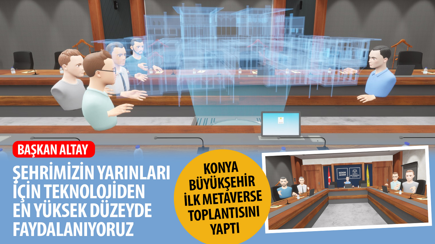 Konya Büyükşehir İlk Metaverse Toplantısını Yaptı