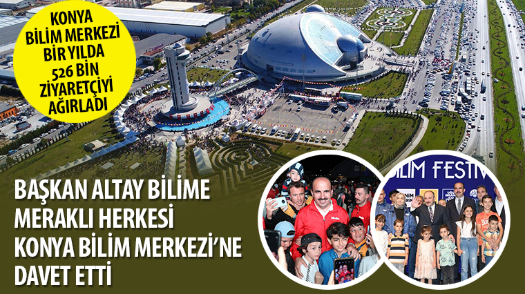 Konya Bilim Merkezi Bir Yılda 526 Bin Ziyaretçiyi Ağırladı