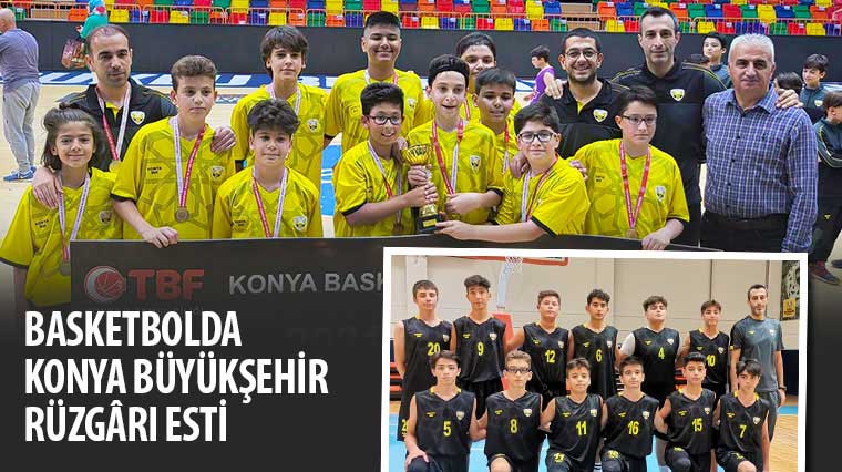 Basketbolda Konya Büyükşehir Rüzgârı Esti 