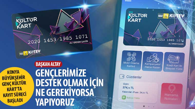 Konya Büyükşehir Genç Kültür Kart’ta Proje Destek Kayıt Süreci Başladı