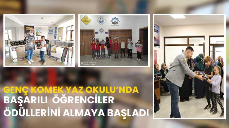 Genç KOMEK’te Başarılı Olan Öğrenciler Ödüllerini Almaya Başladı